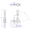 Vertical Toggle Clamp Straight Base All Arm Types