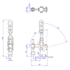 Vertical Toggle Clamp Straight Base All Arm Types