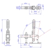 Vertical Toggle Clamp Narrow Base