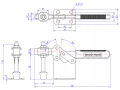 Horizontal Toggle Clamp Flat Base All Arm Types