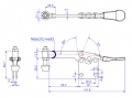 Horizontal Toggle Clamp Straight Base All Arm Types