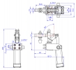 Pneumatic Side Mounting Toggle Clamps