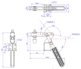 Horizontal Toggle Clamp Flat Base All Arm Types