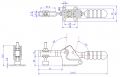 Horizontal Toggle Clamp Flat Base All Arm Types