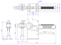 Horizontal Toggle Clamp Flat Base All Arm Types