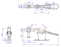 Horizontal Toggle Clamp Narrow Base