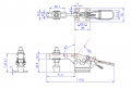 Horizontal Toggle Clamp Flat Base All Arm Types