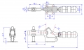 Horizontal Toggle Clamp Flat Base All Arm Types (Stainless Steel)