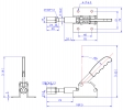 Push Pull Toggle Clamp Flat Base