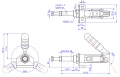 Push Pull Toggle Clamp Nose Mounted