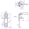 GH-40820-SS Model of Pull Action Latch Clamps Vertical Versions