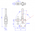 Vertical Toggle Clamp Straight Base All Arm Types