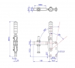 Vertical Toggle Clamp Straight Base All Arm Types