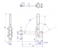 Vertical Toggle Clamp Straight Base All Arm Types