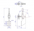 Vertical Toggle Clamp Side Mounting Type