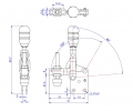 Vertical Toggle Clamp Straight Base All Arm Types