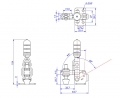 Vertical Toggle Clamp Straight Base All Arm Types