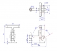 Vertical Toggle Clamp 'T' Handle & Low Profile