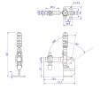 GH-12130-HB Model of Vertical Hold Down Clamps