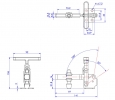 Vertical Toggle Clamp 'T' Handle & Low Profile