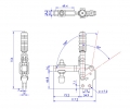 Vertical Toggle Clamp Straight Base All Arm Types