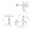 Vertical Toggle Clamp 'T' Handle & Low Profile