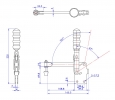 Vertical Toggle Clamp Straight Base All Arm Types