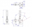 GH-12265 Model of Vertical Hold Down Clamps