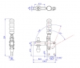 Vertical Toggle Clamp Straight Base All Arm Types