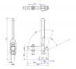 Vertical Toggle Clamp Straight Base All Arm Types