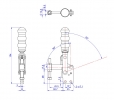 Vertical Toggle Clamp Straight Base All Arm Types