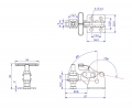 Vertical Toggle Clamp 'T' Handle & Low Profile