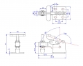 Vertical Toggle Clamp 'T' Handle & Low Profile