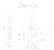 Vertical Toggle Clamp Straight Base All Arm Types