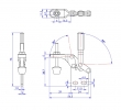 Vertical Toggle Clamp Straight Base All Arm Types