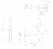 Vertical Toggle Clamp Flat Base Fixed & Solid Arm