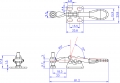 GH-201-ASS Model of Stainless Steel Horizontal Toggle Clamps