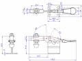 Horizontal Toggle Clamp Flat Base All Arm Types