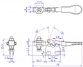 Horizontal Toggle Clamp Straight Base All Arm Types