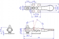 GH-201-SS Model of Stainless Steel Horizontal Toggle Clamps