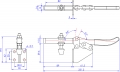 Horizontal Toggle Clamp Side Mounting Type