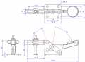 Horizontal Toggle Clamp Flat Base All Arm Types