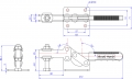 Horizontal Toggle Clamp Flat Base All Arm Types