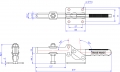 Horizontal Toggle Clamp Flat Base All Arm Types