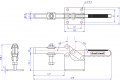 Horizontal Toggle Clamp Flat Base All Arm Types