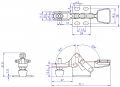 GH-20800 Model of Horizontal Hold Down Clamps