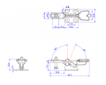 GH-22005 Model of Horizontal Hold Down Clamps