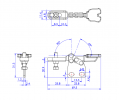 Horizontal Toggle Clamp Straight Base All Arm Types