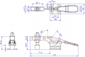 Horizontal Toggle Clamp Flat Base All Arm Types