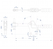 Horizontal Toggle Clamp Straight Base All Arm Types